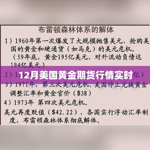 美國黃金期貨行情實時更新