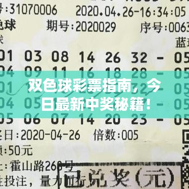 雙色球彩票指南，今日最新中獎秘籍！