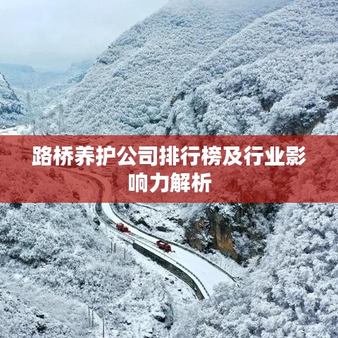 路橋養(yǎng)護(hù)公司排行榜及行業(yè)影響力解析