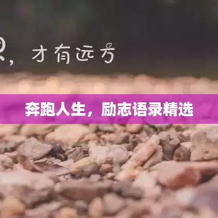 奔跑人生，勵志語錄精選