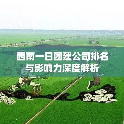 西南一日團(tuán)建公司排名與影響力深度解析